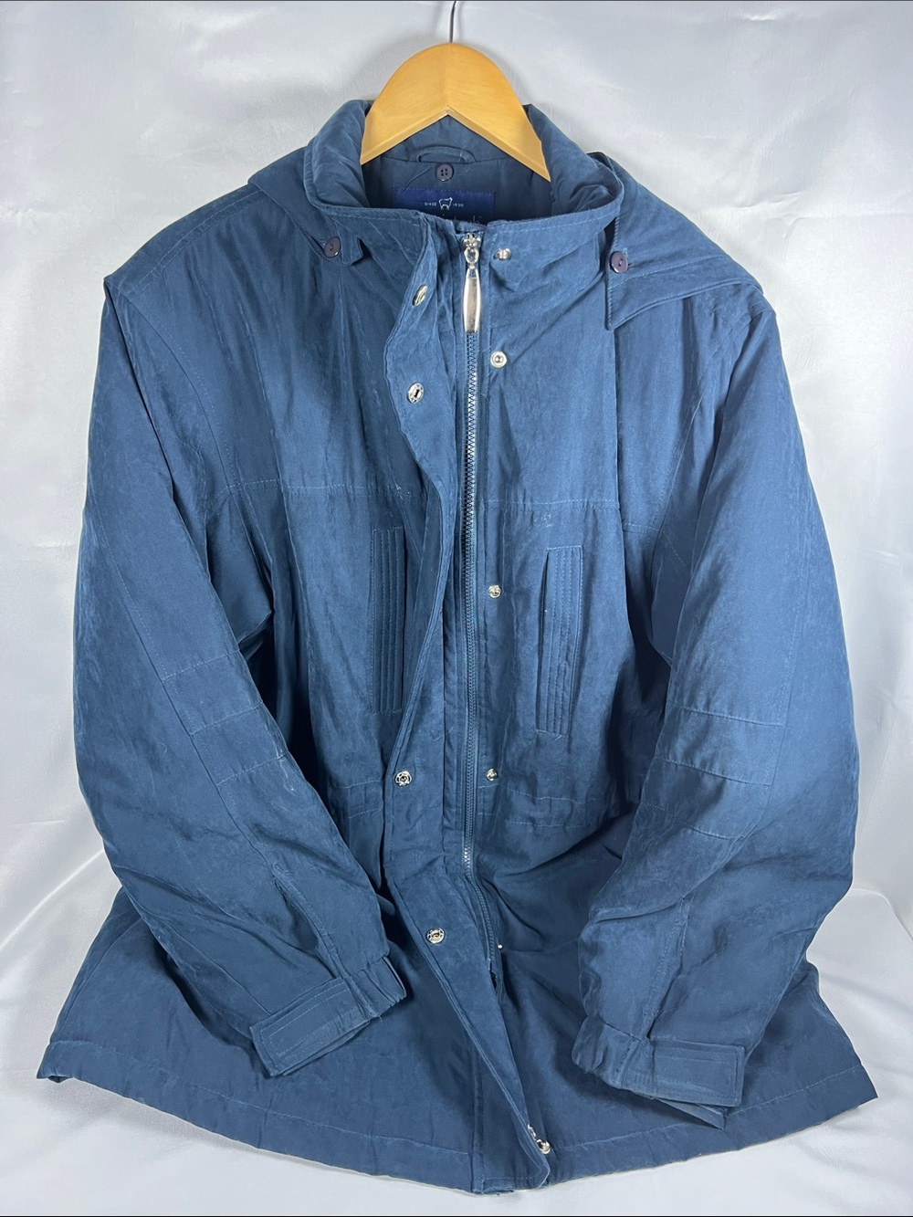 Mackintosh Men's Performance Jacket in Navy Size XL w/ Zipper & Buttons